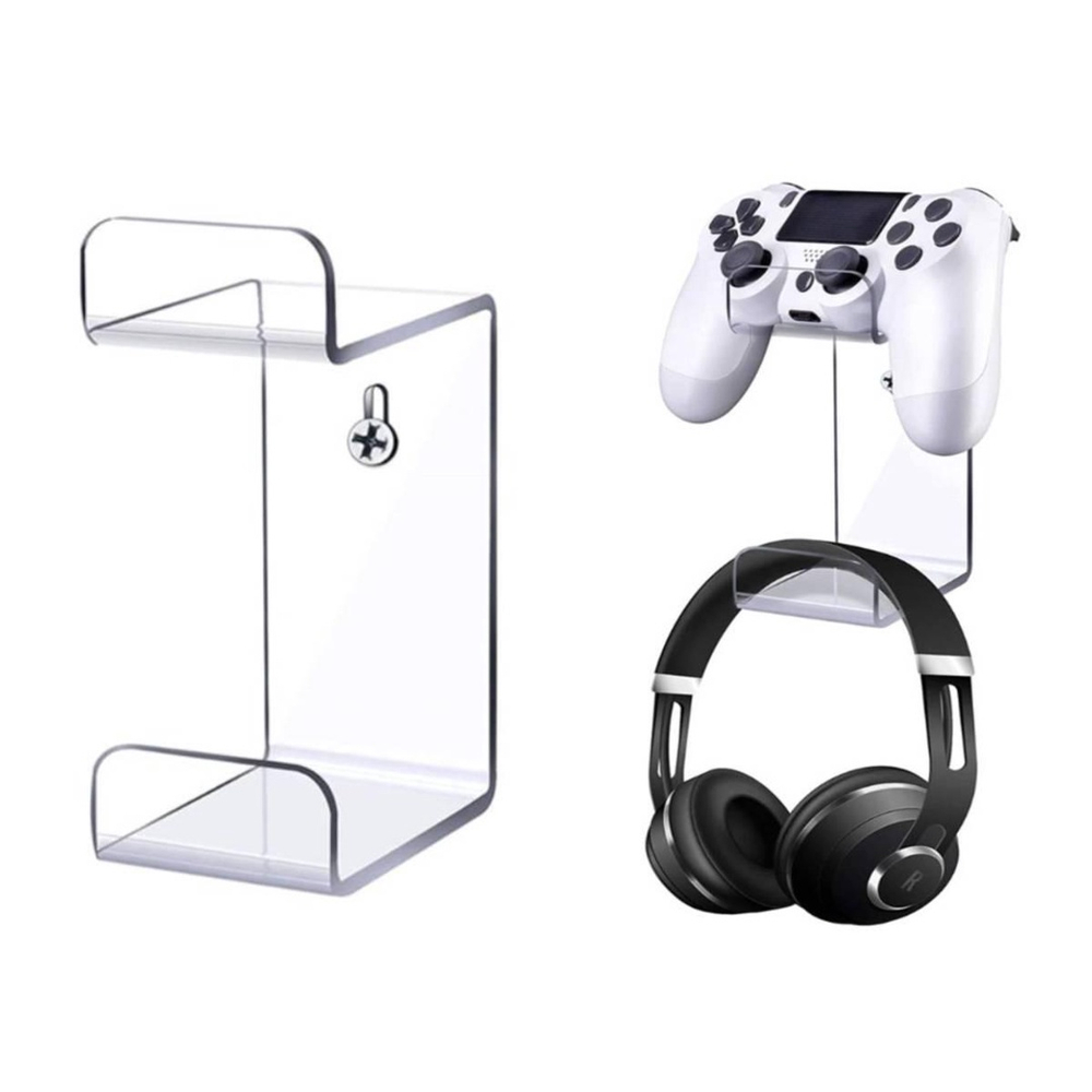 Kit 3 Suporte Controle Ps5 Fone Headset Gamer Mesa Parede no Shoptime