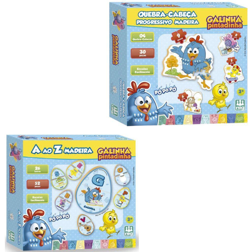 Jogo Galinha Pintadinha Educativo Infantil Criativo 3 Pcs