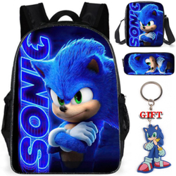 Estudante de alta capacidade Sonic Mochilas + estojo de lápis para criança é boa?