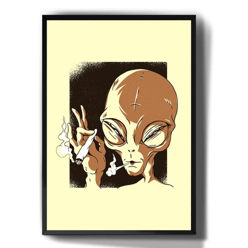 Quadros decorativos Filme Alien desenho retrô em Promoção na Americanas