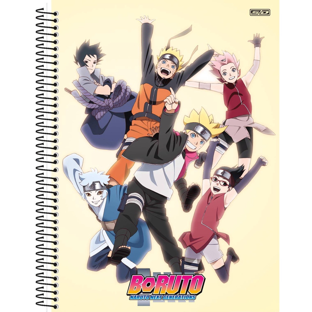 Caderno Escolar Boruto 10 Matérias Naruto Espiral Anime em Promoção na  Americanas