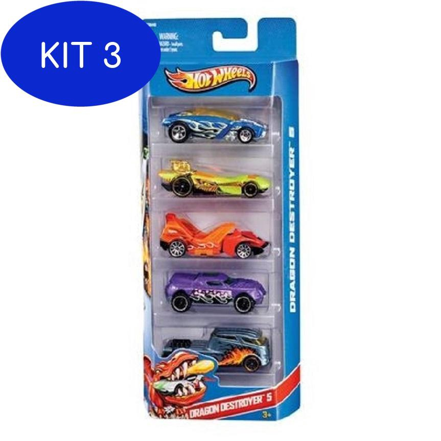 Kit Com 3 Carros Hot Wheels Mattel Original em Promoção na Americanas