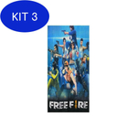 KIT Mochila de Costas e Estojo Box Oficial FREE FIRE FR2492 - Preto