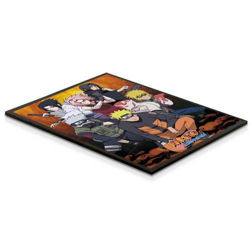 Quadro decorativo Emoldurado Olhos Personagens Naruto Anime para sala  quarto