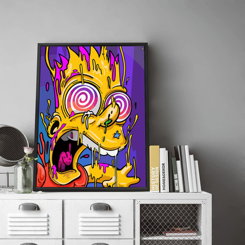 Quadro Personalizado Bart Simpson Tattoo em Promoção na Americanas