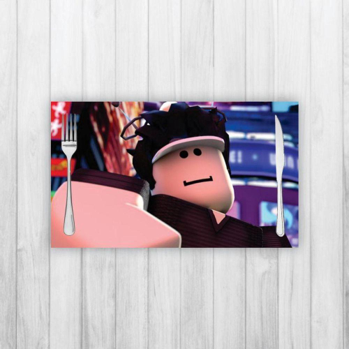 Jogo Americano 4 Un Retangular Neoprene Personagem Roblox no Shoptime