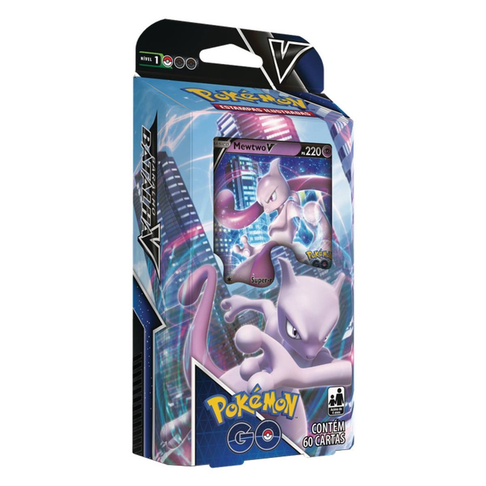 Jogo de Cartas - Pokémon Go - Starter Deck Batalha V - Mewtwo - Copag