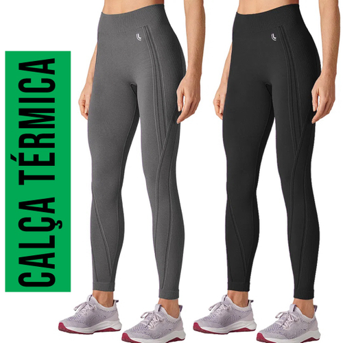 Calça Legging Fitness Lupo Max Sport ConfortFit 71053 Borda Interna  Silicone s/ Costura em Promoção na Americanas