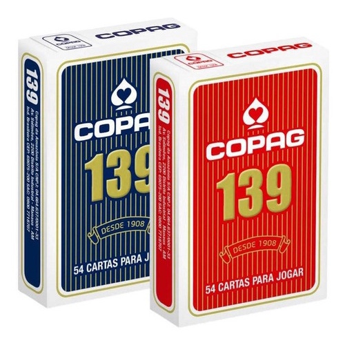 Kit 2 Jogo Baralho Profissional Copag 139 Original 55 Cartas