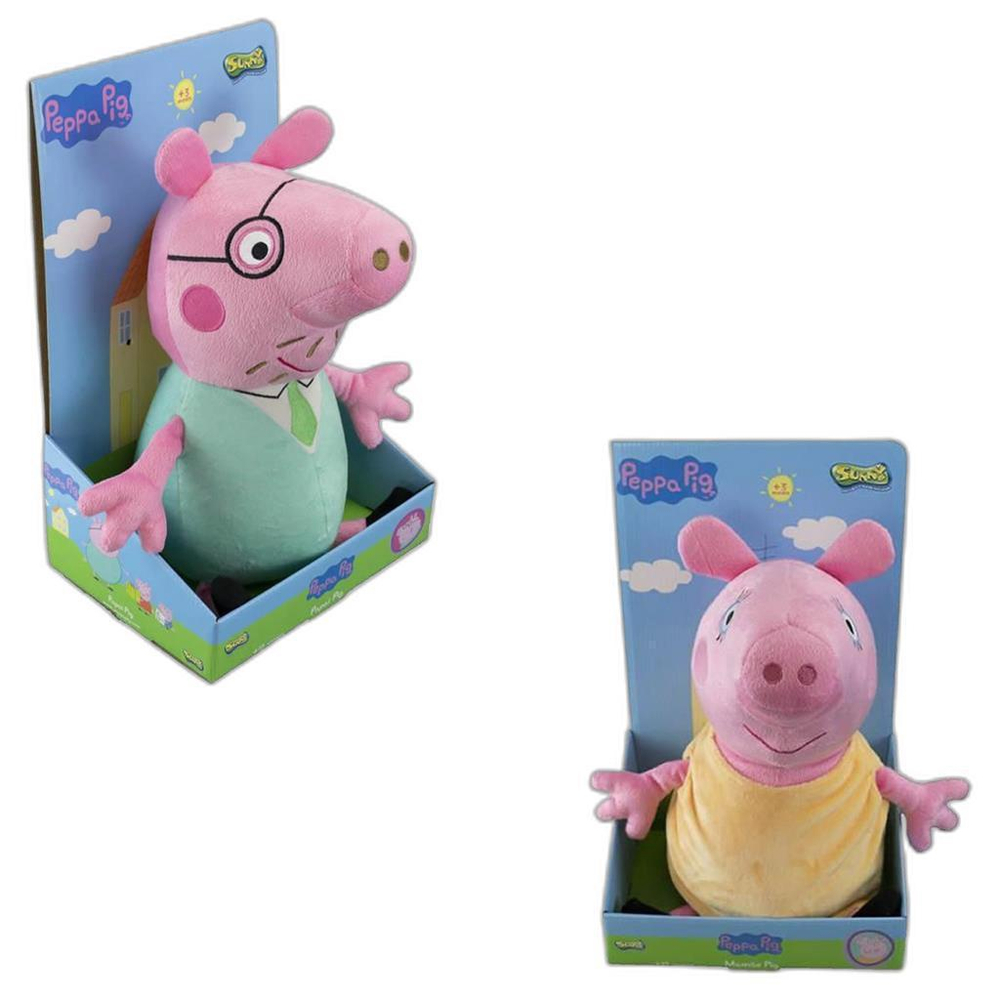 Papai Pig Pelúcia Desenho Peppa Pig, Tam 30cm - Envio Rápido