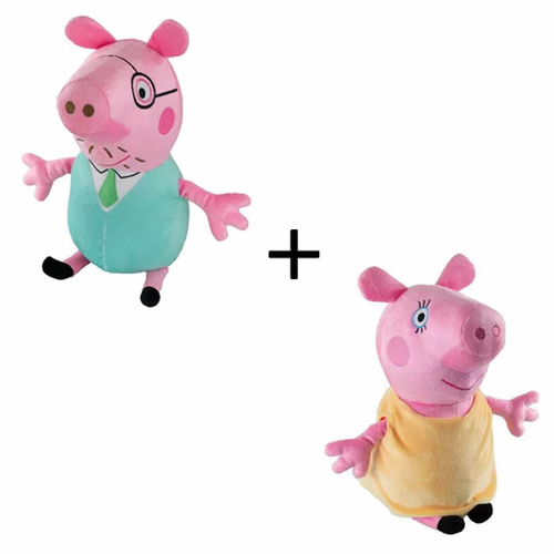 Papai Pig Pelúcia Desenho Peppa Pig, Tam 30cm - Envio Rápido