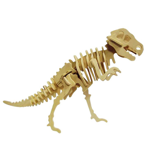 Dinossauro T-Rex p/ montar, Quebra-Cabeça 3D, 27 peças, Brinquedo e  decoração MDF