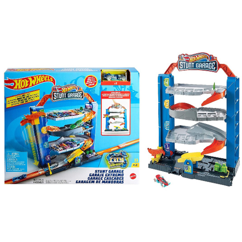 Pista hot wheels city garagem