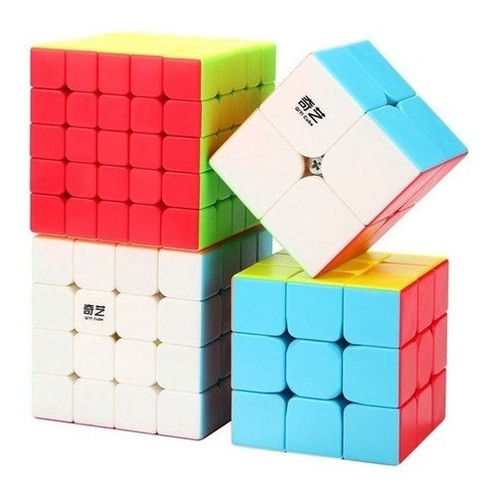 Kit 4 Cubo Mágico 2x2 3x3 4x4 5x5 Profissional Speed em Promoção na  Americanas