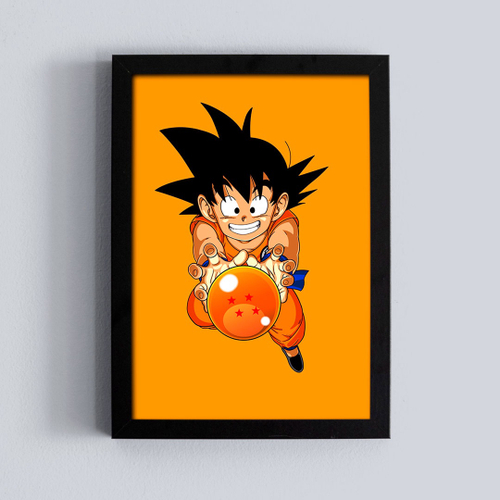 Quadro decorativo poster goku dragon ball filhos sayajin no Shoptime