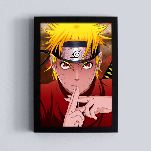 Quadros Decorativos Naruto Desenho Anime Kit 3 Peças