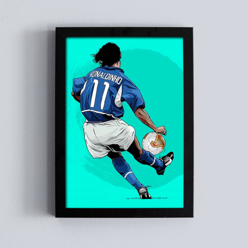 Quadro de Ronaldinho Gaúcho (R10) - QuadriLouco