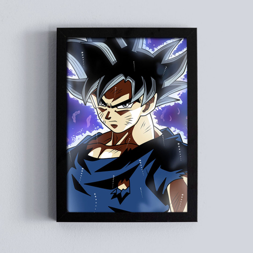 Quadro Canvas Sem Moldura 80x60 Goku Evolution Dragon Ball Z Super