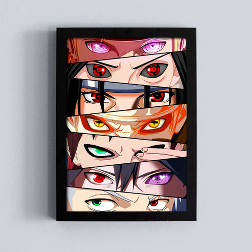 Quadro decorativo Desenho Naruto Kurama Anime Arte para sala quarto no  Shoptime