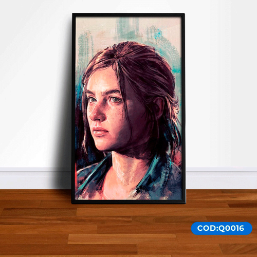 Quadro Poster Gamer Uncharted 4 Nathan Drake Moldura A3