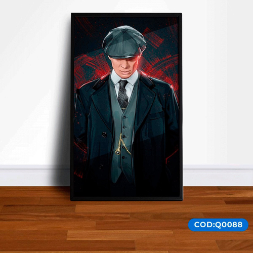 Quadro Decorativo Homem Thomas Shelby Fumando Cigarro Quarto Sala