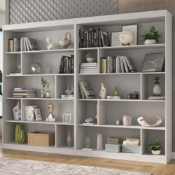 Conjunto 2 Estantes para Livros Home Office 240cm Espresso Móveis é boa?