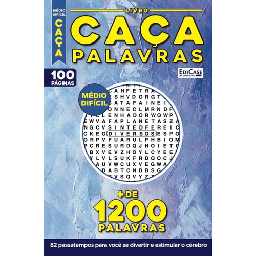 Livro Caça-Palavras + - Nível: Médio/ Difícil - Livros de Caça