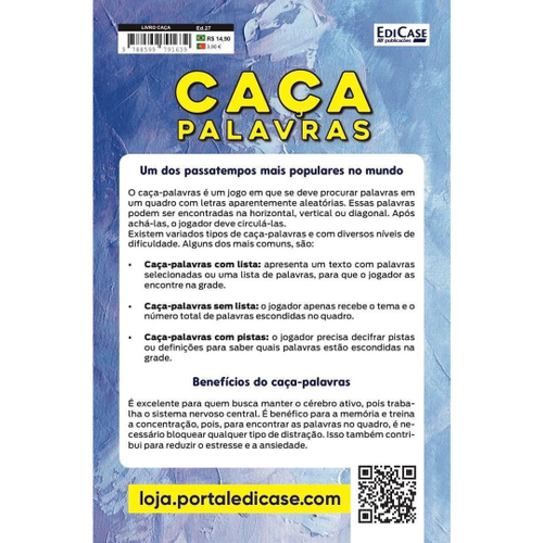 Caça Palavras - Fácil-Médio-Difícil- Livro 4 em Promoção na Americanas