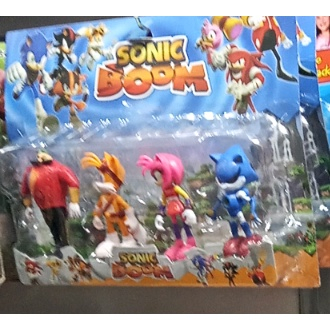 Kit 4 Boneco Personagem Sonic