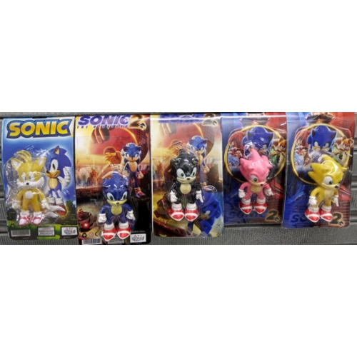 Bonecos Sonic - Personagens Colecionáveis - Pack Com 5 - 3440