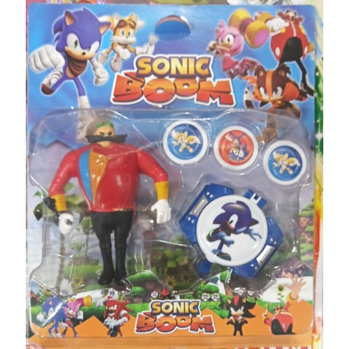 Cartela kit com brinquedos bonecos do Sonic Filme