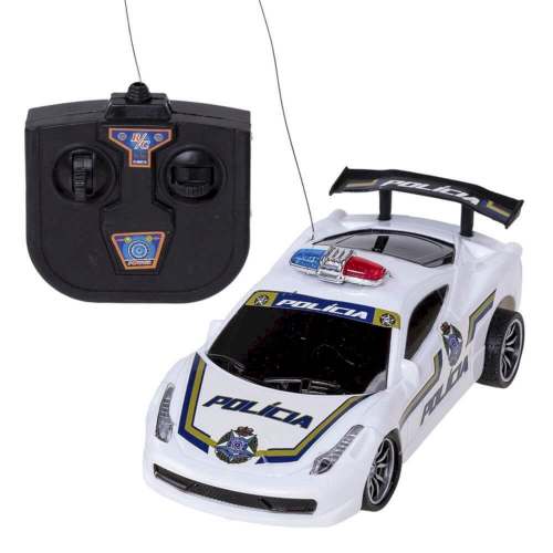 Brinquedo Infantil Carrinho De Policia Controle Remoto Luz