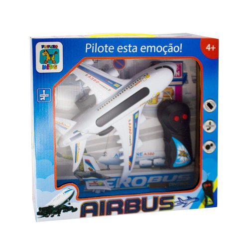 Avião Com Controle Remoto Infantil Brinquedo no Shoptime