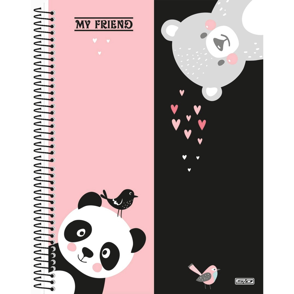 Caderno Espiral Gummy Um Urso Grande Abraçando Um Belo Bear Gummy