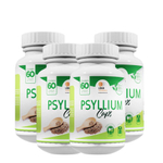 Psyllium 60 Caps - 500 Mg - Redutor De Medidas Kit Com 4