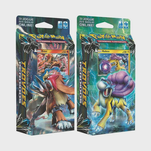 Starter Deck Pokemon Sol e Lua 8 Trovões Perdidos Raikou