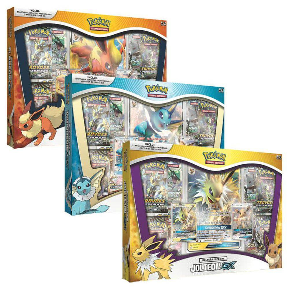 Box Pokémon - Evoluções Eevee-gx - Vaporeon-gx - Copag em Promoção na  Americanas