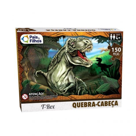 Brinquedos infantil jogo quebra cabeça dinossauro. no Shoptime