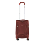 Mala de Bordo Pequena para Viagem em Poliester Samsonite Kick Air Cadeado Tsa Rodas Duplas Vermelha