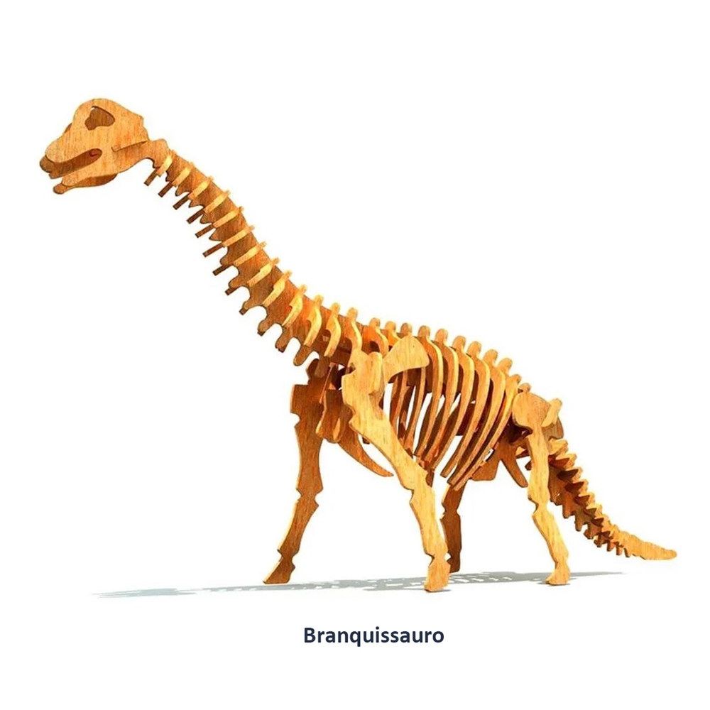 Quebra Cabeça 3D Dinossauro Anquilossauro - 29 Peças - MDF Cru - Corte a  Laser - NEOMAXI - Loja NS.com