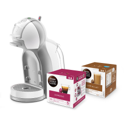 Cafeteira Nescafe Dolce Gusto Mini Me Branca (110v) + 32 cápsulas de Dolce Gusto Menor preço em Cafeteira Nescafe Dolce Gusto Mini Me Branca (110v) + 32 cápsulas de Dolce Gusto