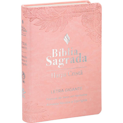 Bíblia sagrada letra gigante com harpa cristã - capa sintética flexível, rosa - almeida revista E corrigida (arc) Menor preço em Bíblia sagrada letra gigante com harpa cristã - capa sintética flexível, rosa - almeida revista E corrigida (arc)