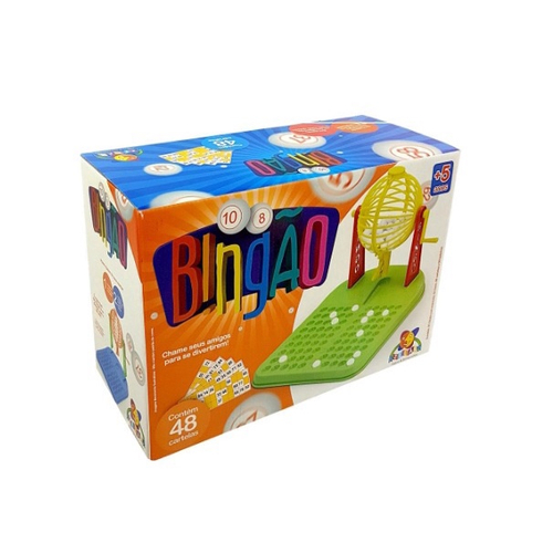 Bingo Infantil Jogo Brinquedo Globo + 48 Cartelas + Bolinhas