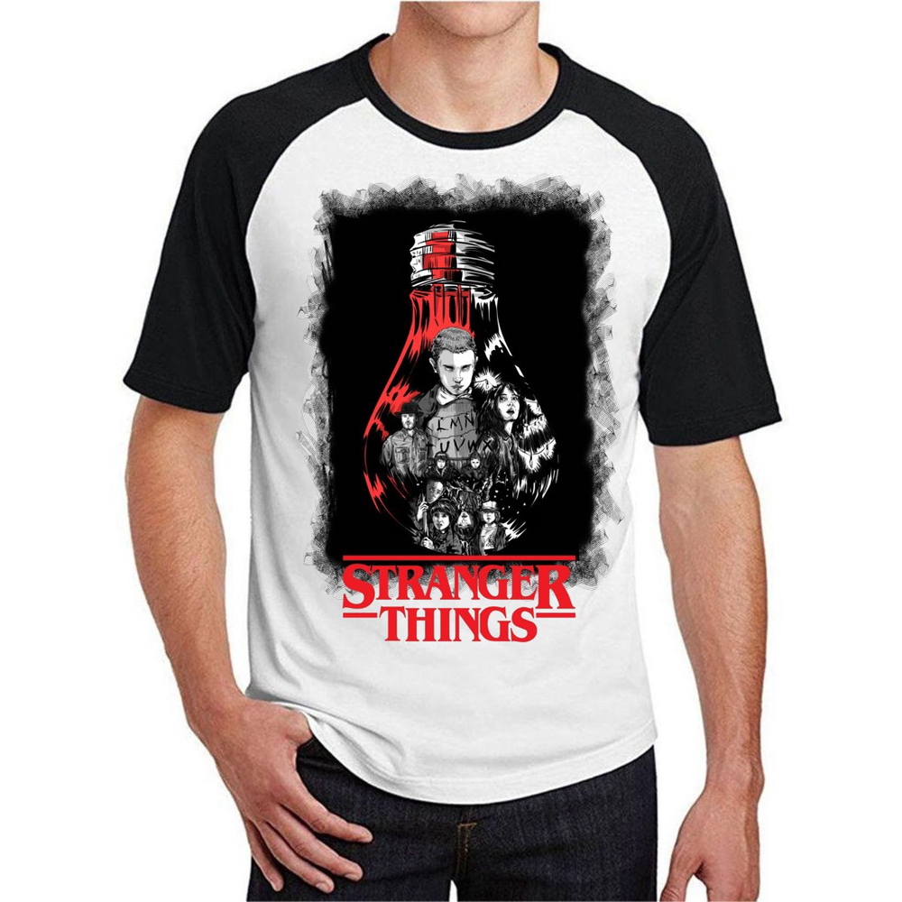 Camiseta Camisa Stranger Things Hellfire Club Manga Curta em Promoção na  Americanas