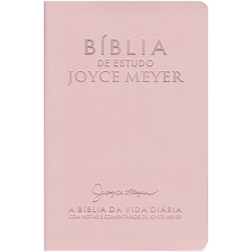 Bíblia De Estudo Joyce Meyer Nvi Letra Média Capa Nude Em Promoção ...