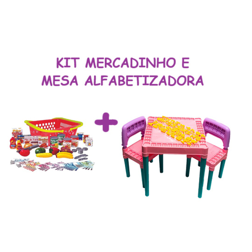 Kit Jogo para Menina Desenho Mágico e Mesa Tritec Infantil - Big