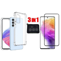 Capa Anti Impacto + Pelicula de Vidro 3D + Pelicula de Camera Traseira para Samsung Galaxy A53 5G Menor preço em Capa Anti Impacto + Pelicula de Vidro 3D + Pelicula de Camera Traseira para Samsung Galaxy A53 5G