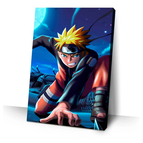 Quadro decorativo anime arte desenho manga naruto time 7