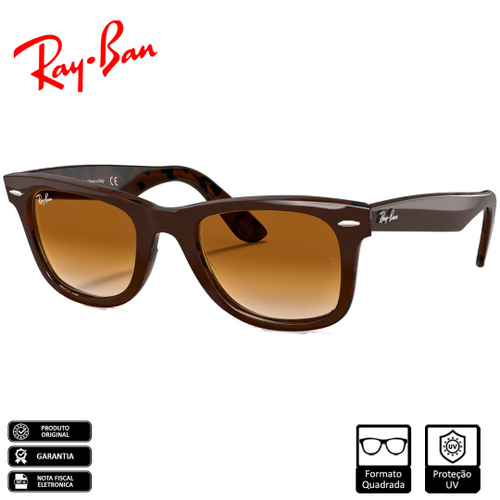 culos de Sol Ray Ban Original Wayfarer Color Mix Marrom Claro