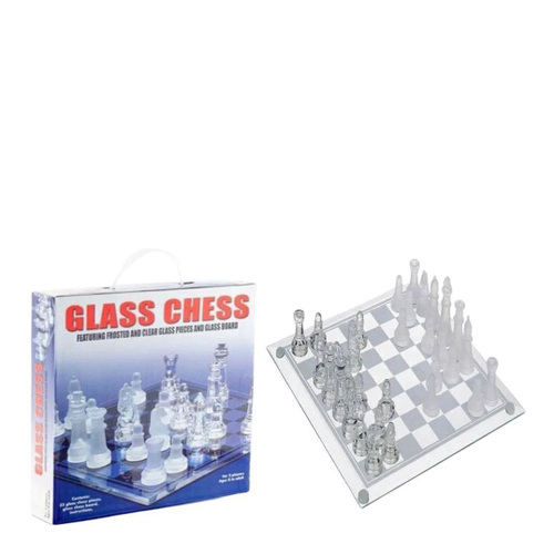 Glass Chess Set - Completo - Tabuleiro de Xadrez com